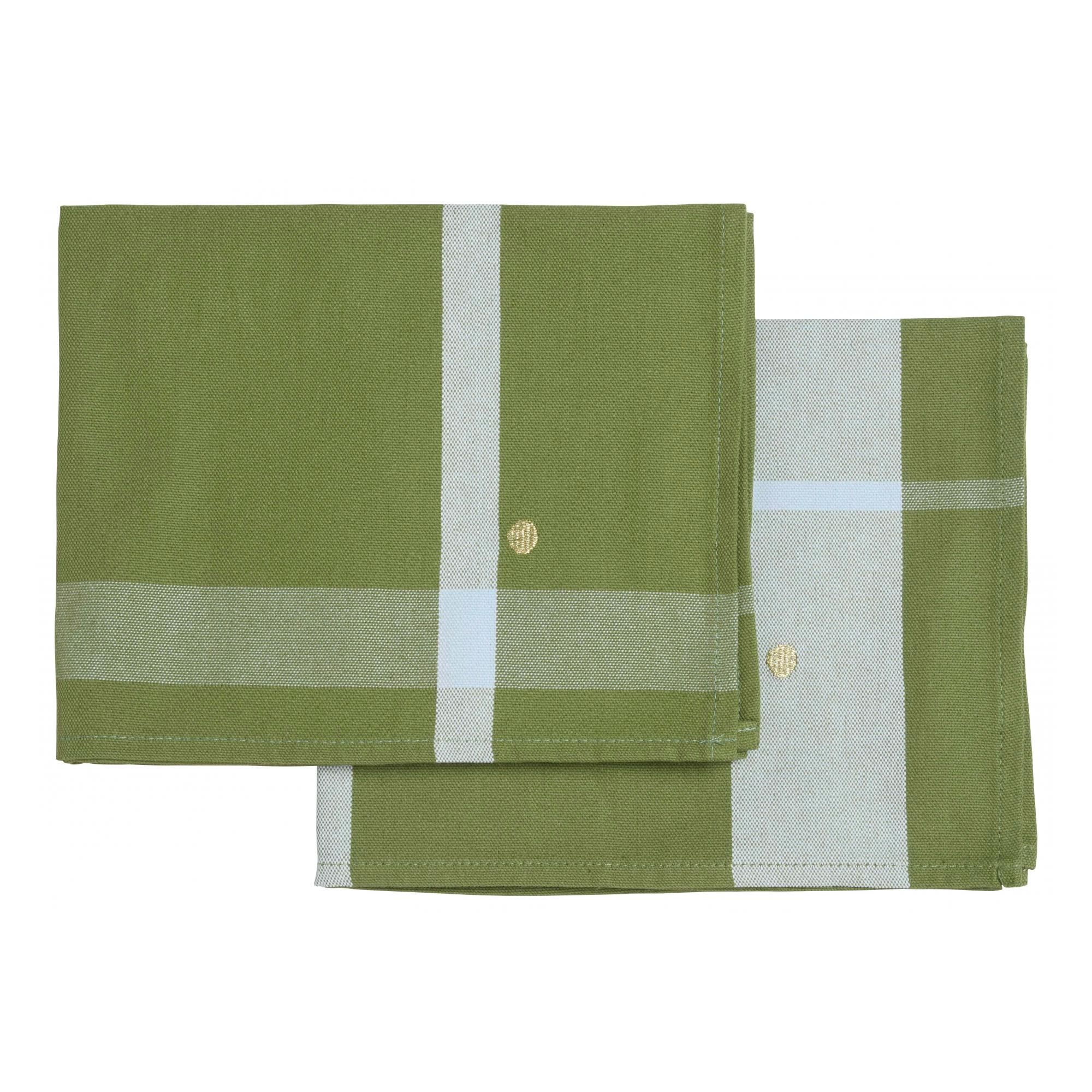 Lot de 2 sets de table La nonna Pistacchio 40 x 50 x 1