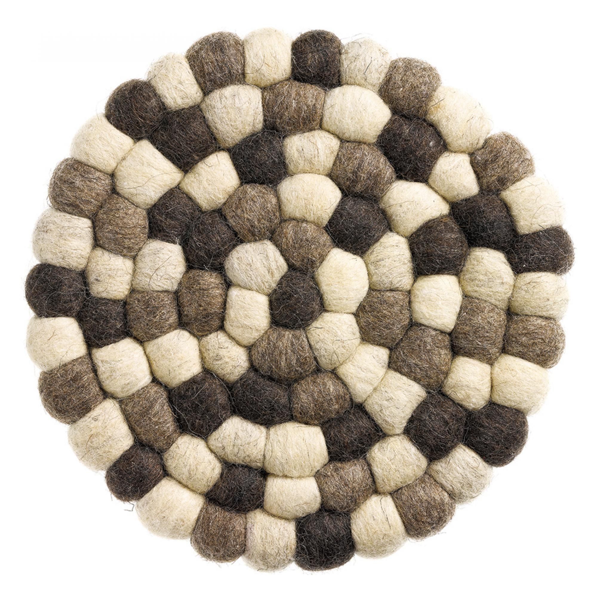 Dessous de plat Brian recyclé Naturel brun Diamètre 20