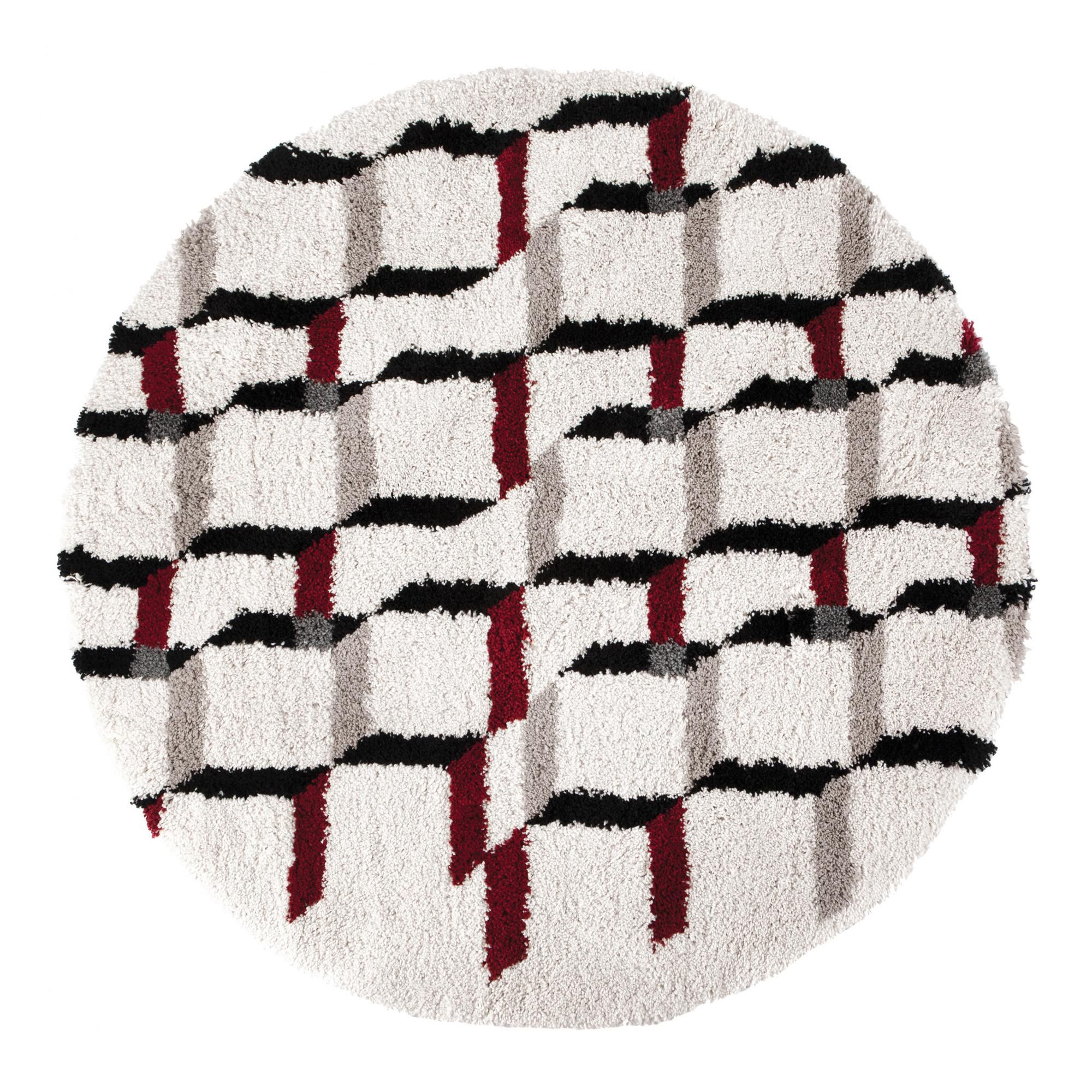 Tapis Erika Neige diamètre 160 cm