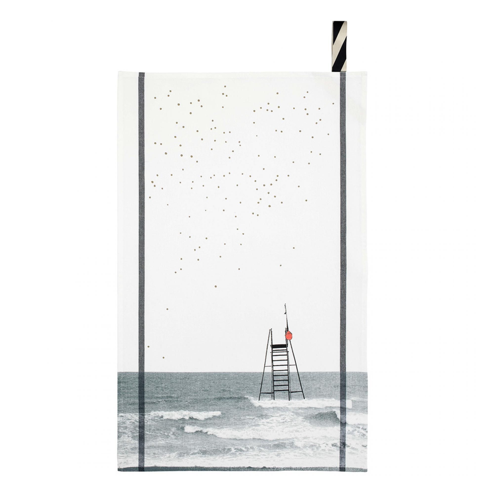 Torchon Plouf Blanc 50 x 70