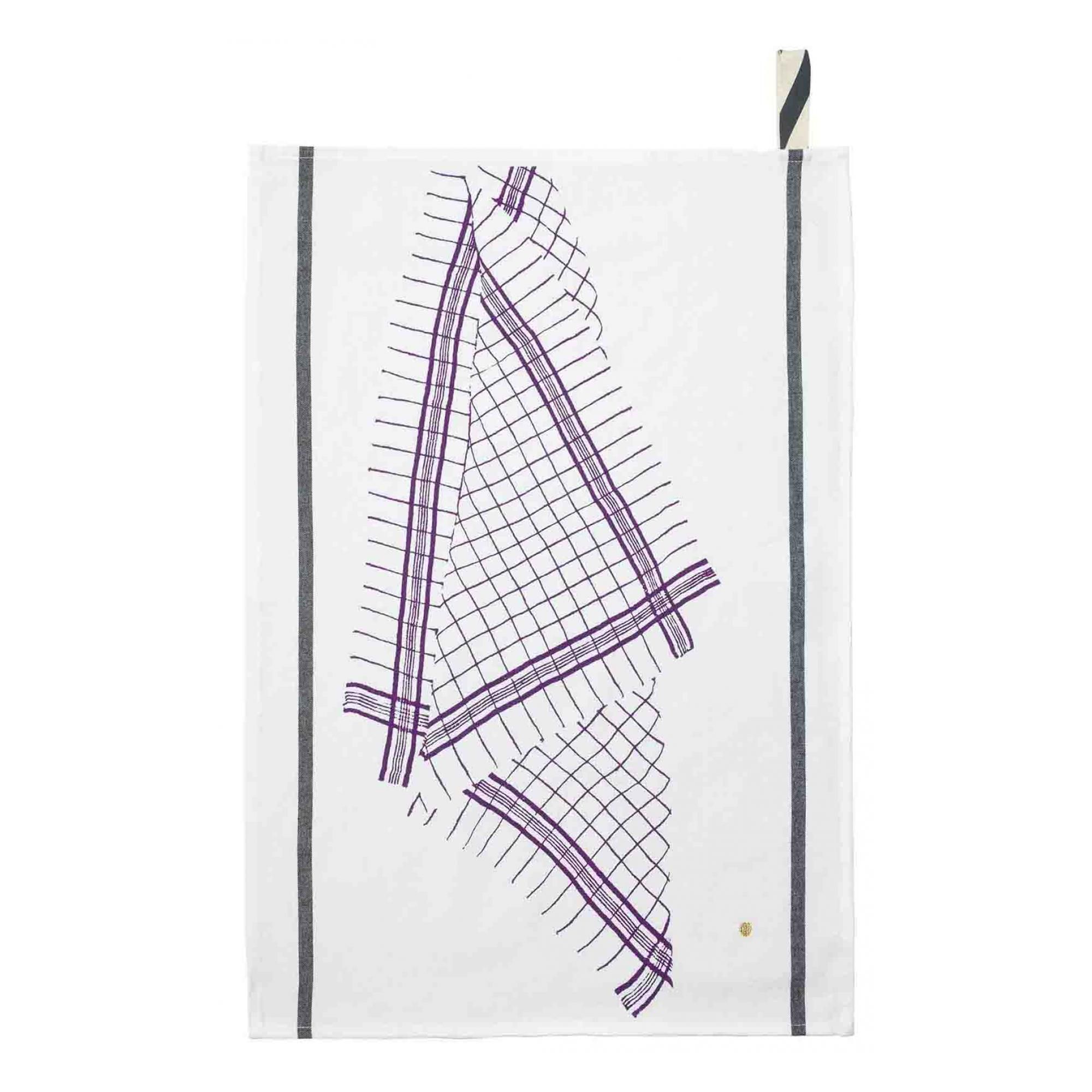 Torchon Tonton Violet 70 x 50