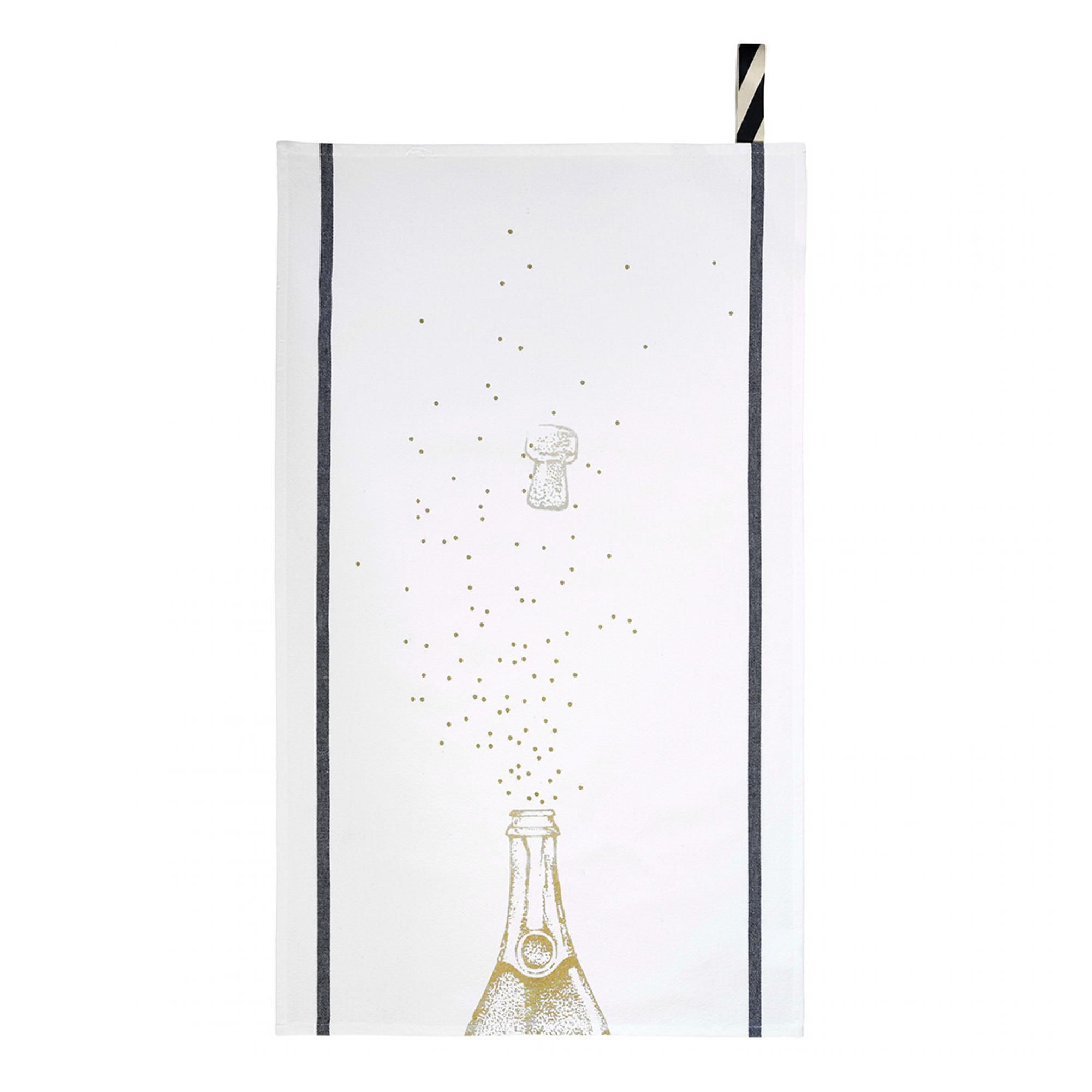 Torchon Party Or Blanc 50 x 70