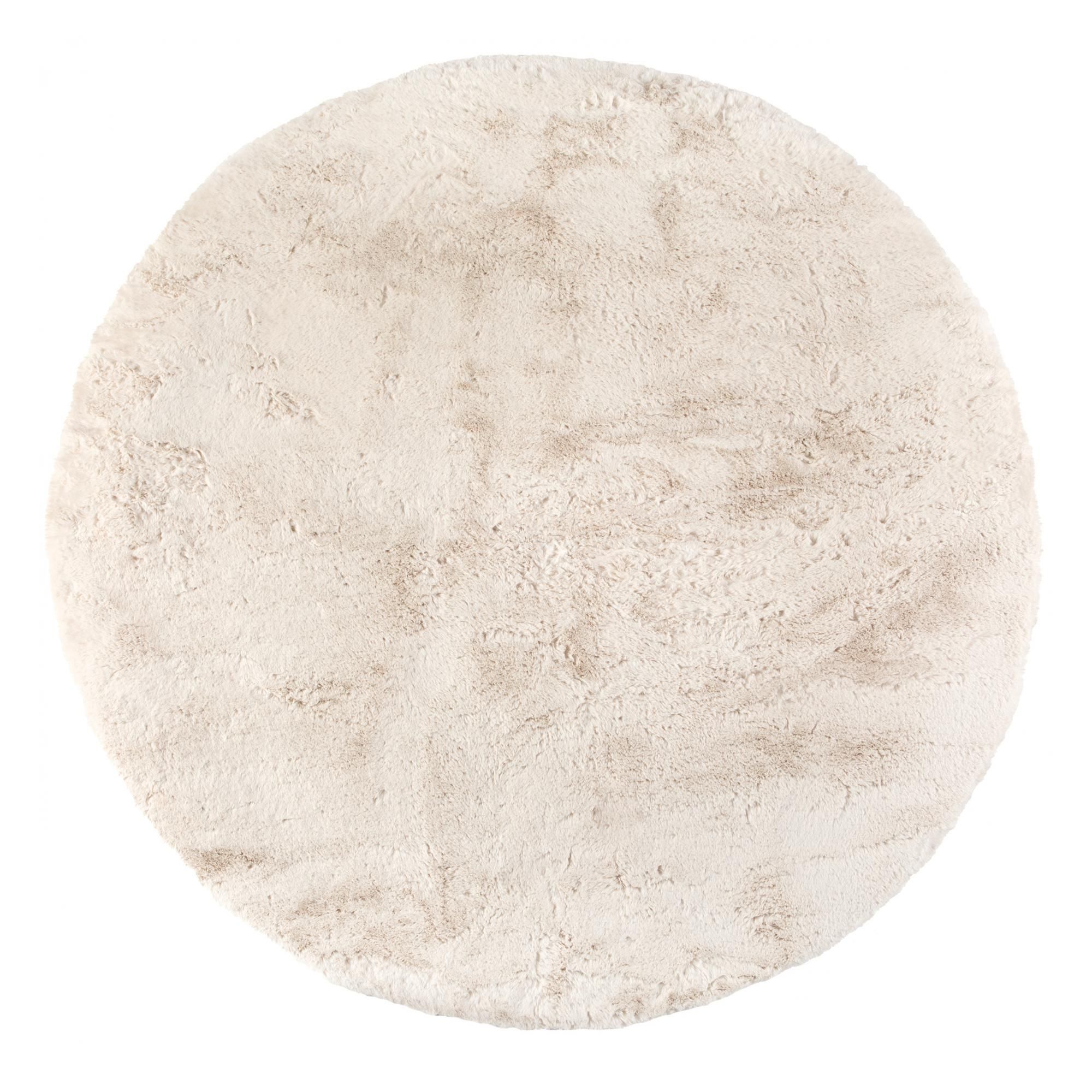 Tapis Eddy Ivoire diamètre 160 cm