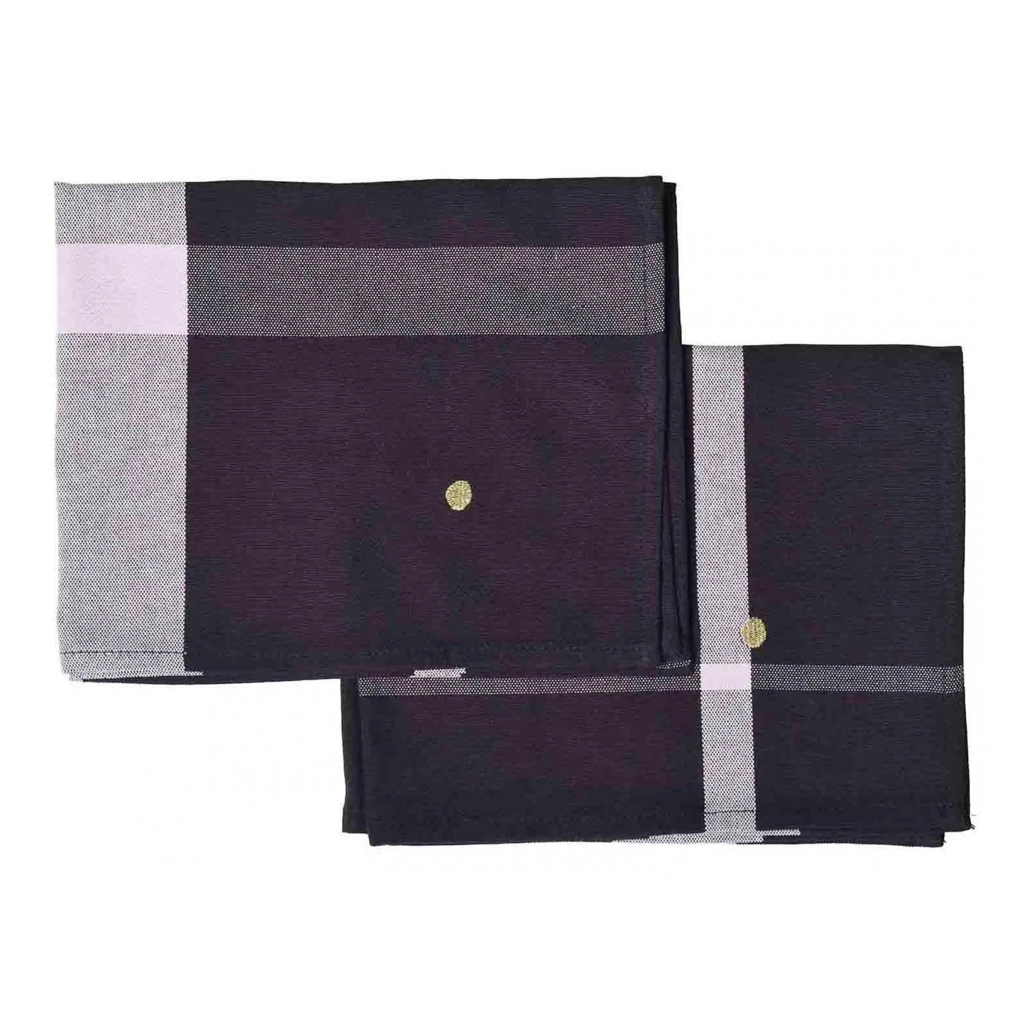 Lot de 2 sets de table La nonna Caviar 40 x 50 x 1