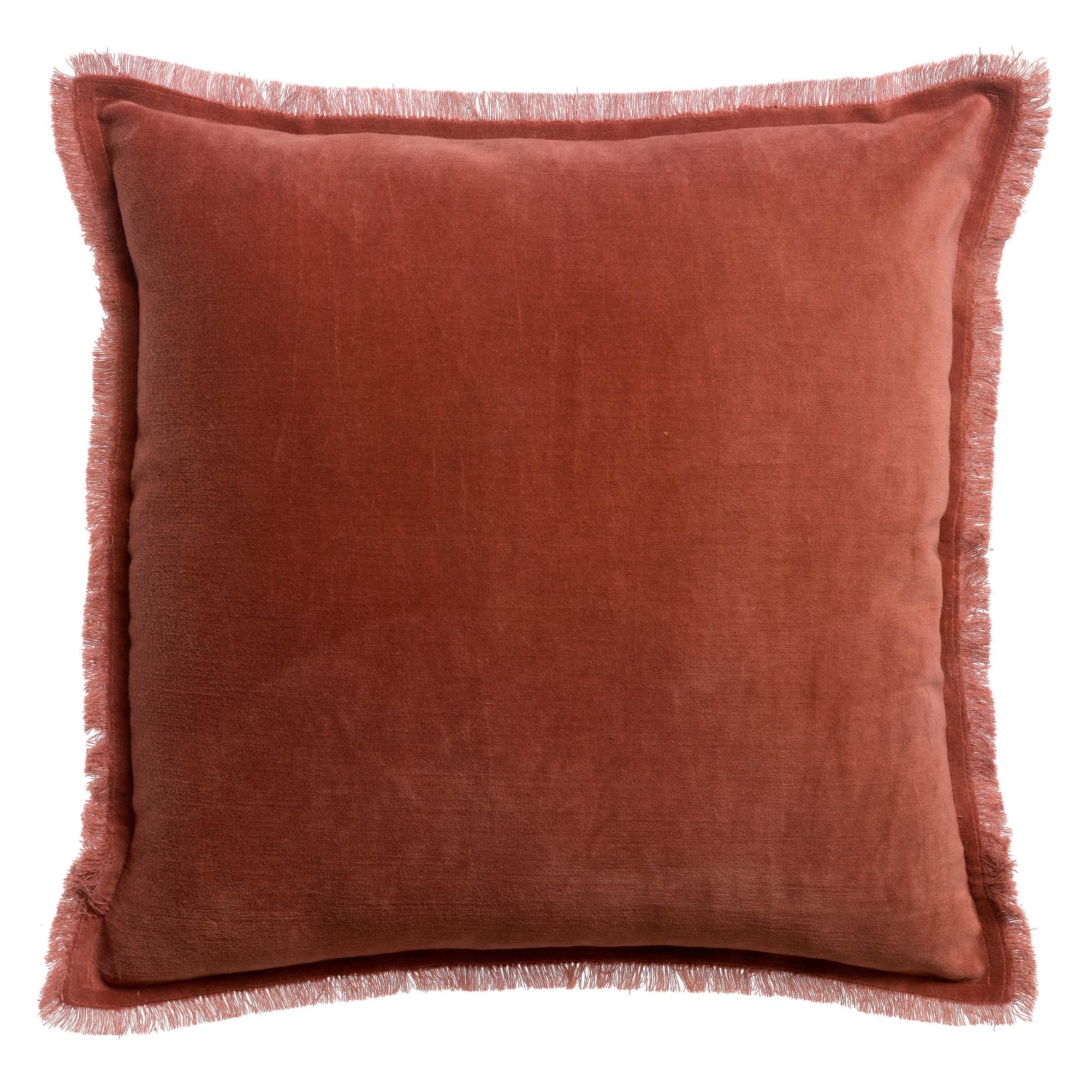 Coussin uni Fara Sienne 45 x 45