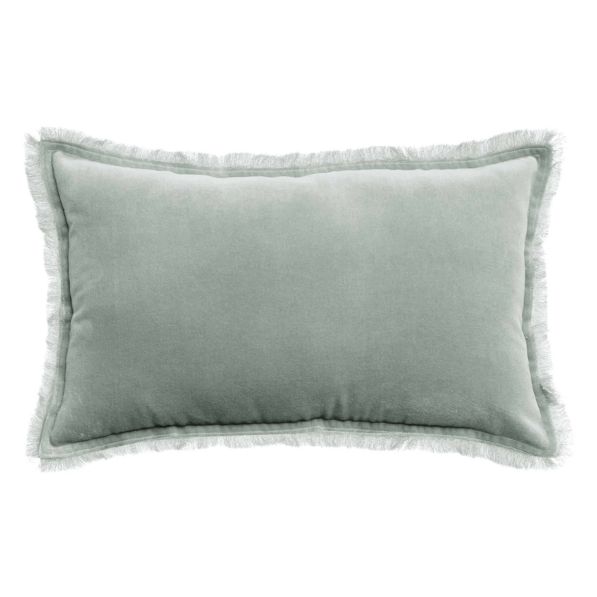 Coussin uni Fara Titane 30 x 50