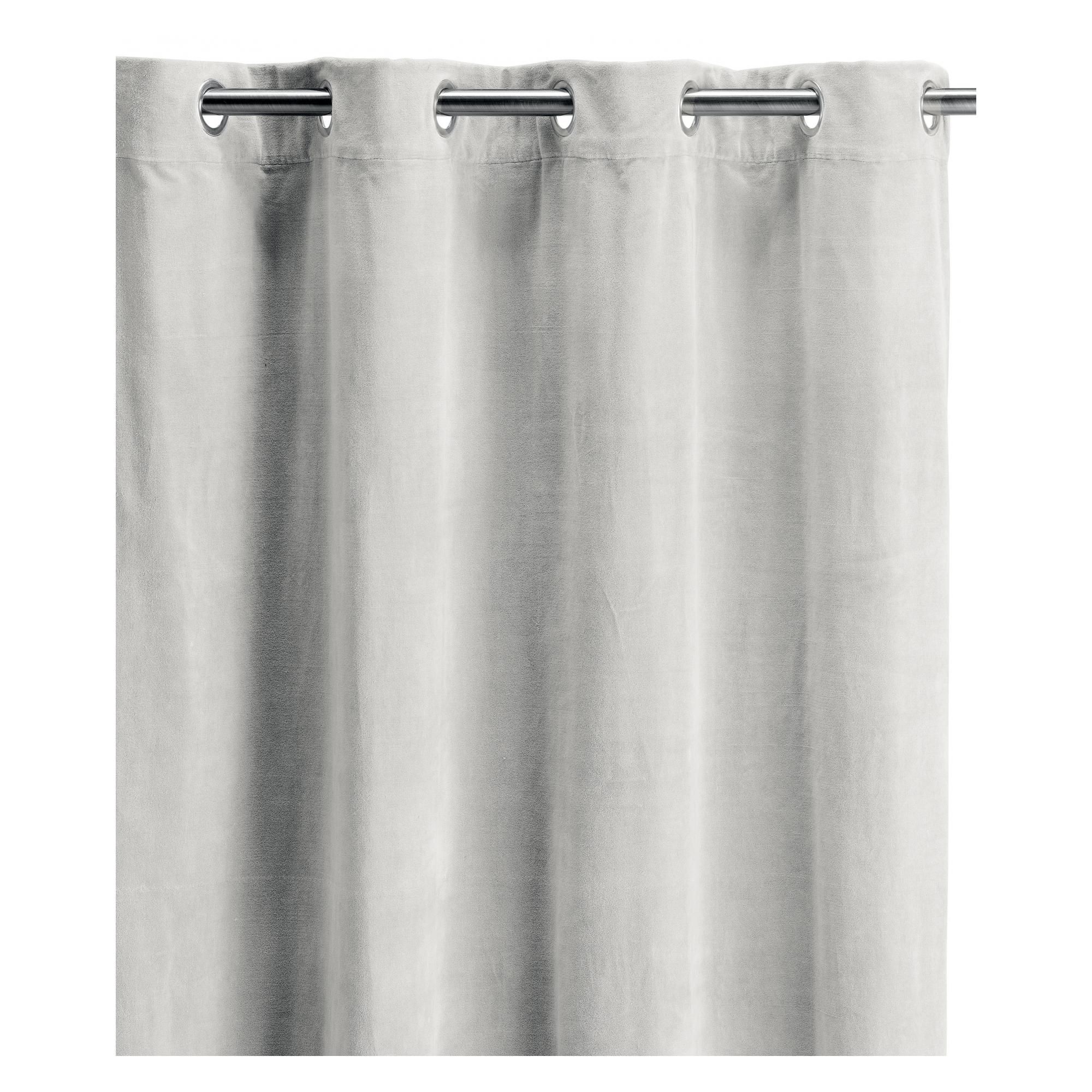 Rideau uni Elise Perle 140 x 280