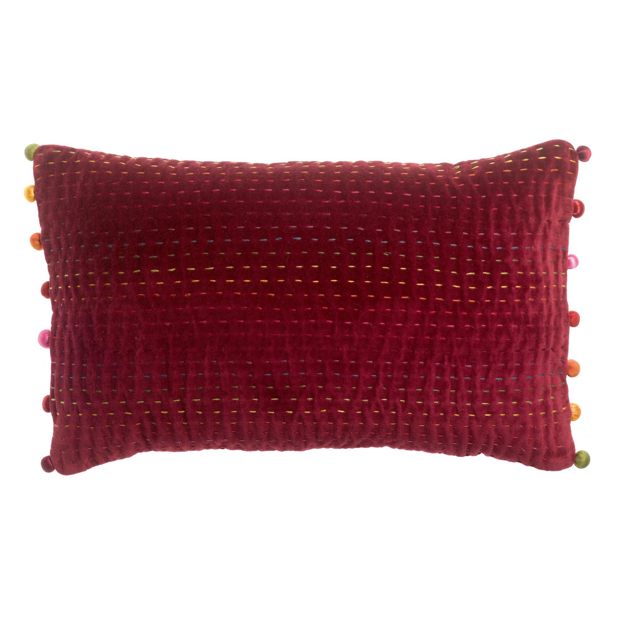 Coussin uni Gastounet Griotte 30 x 50