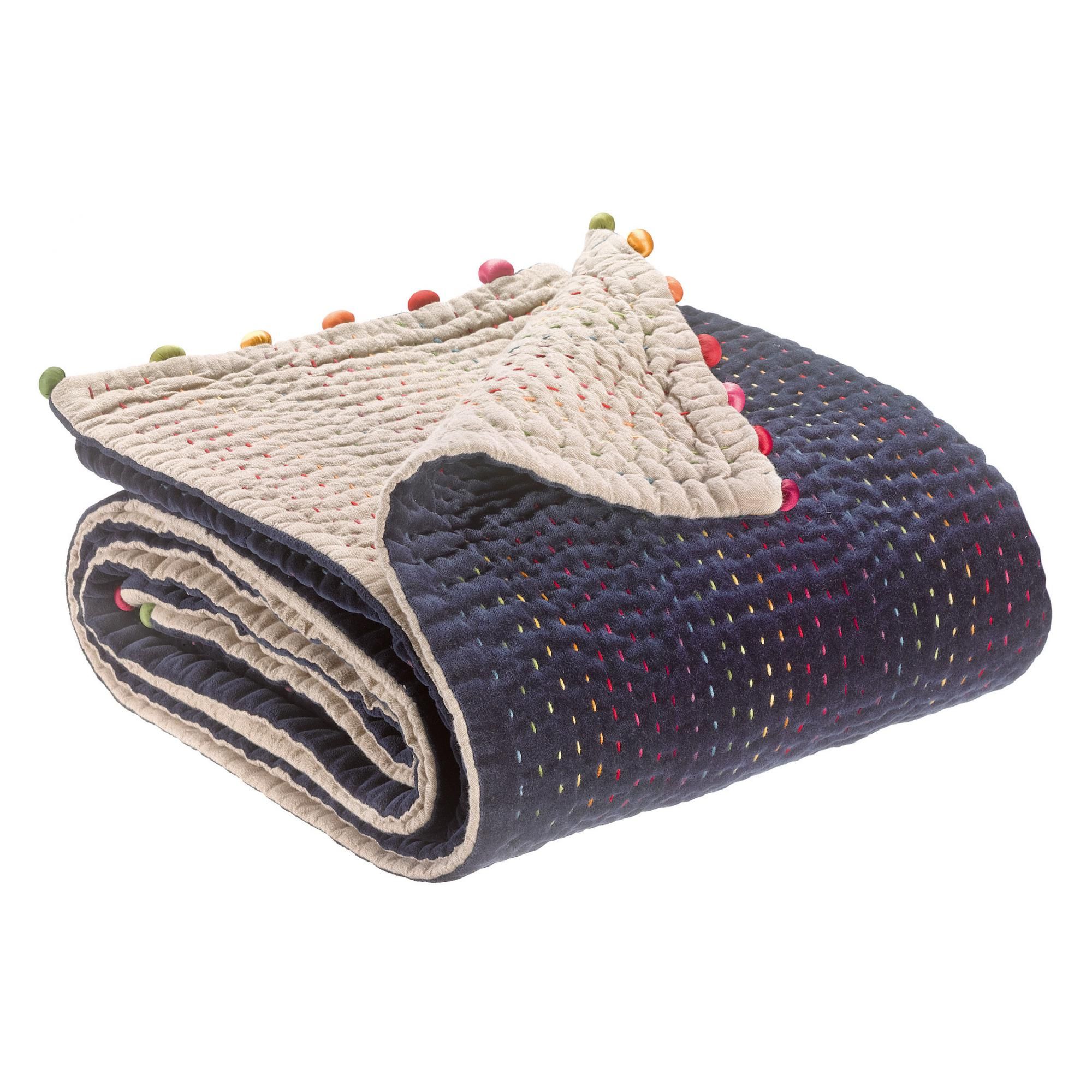 Plaid Gastounet Cobalt 140 x 200