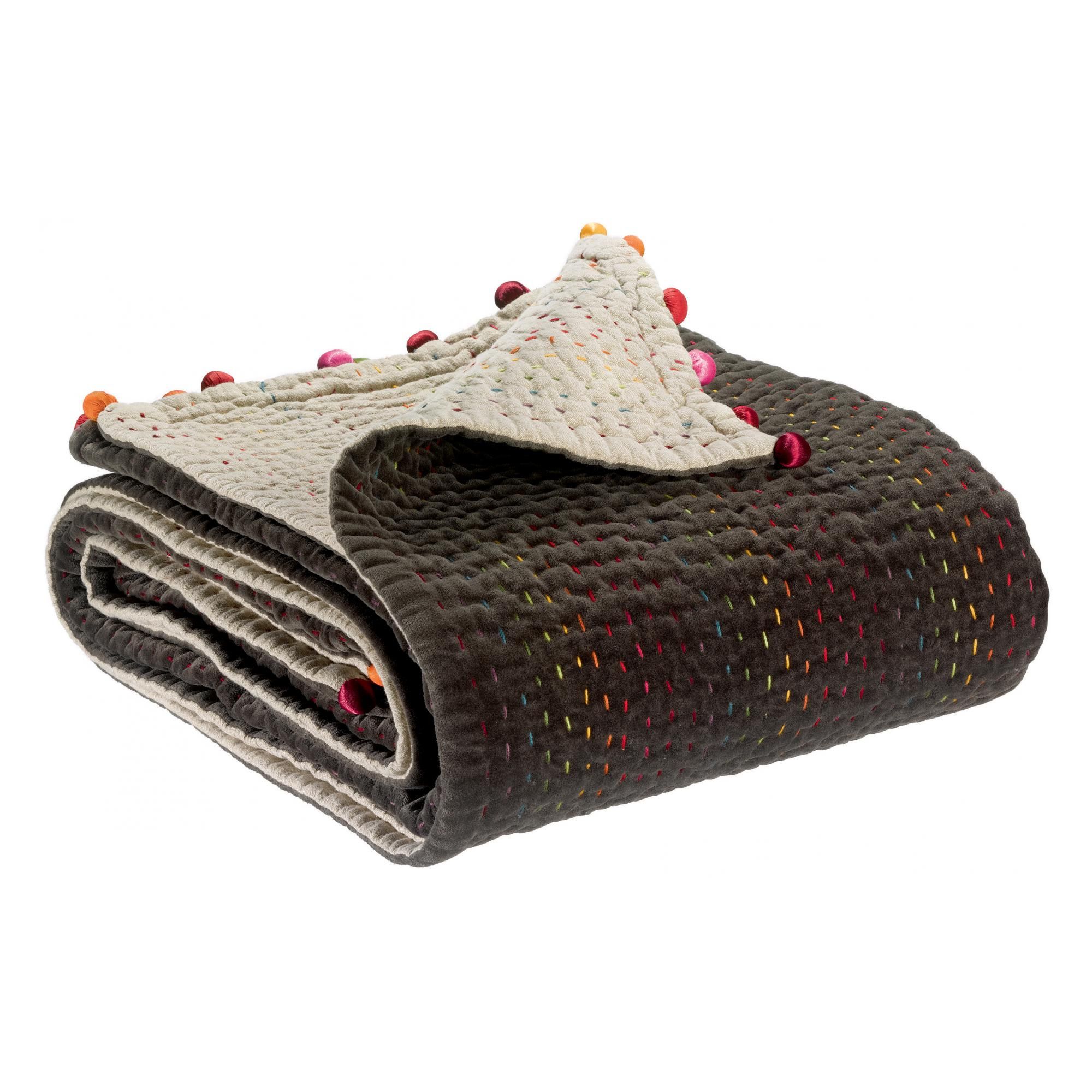 Plaid uni Gastounet Cacao 140 x 200