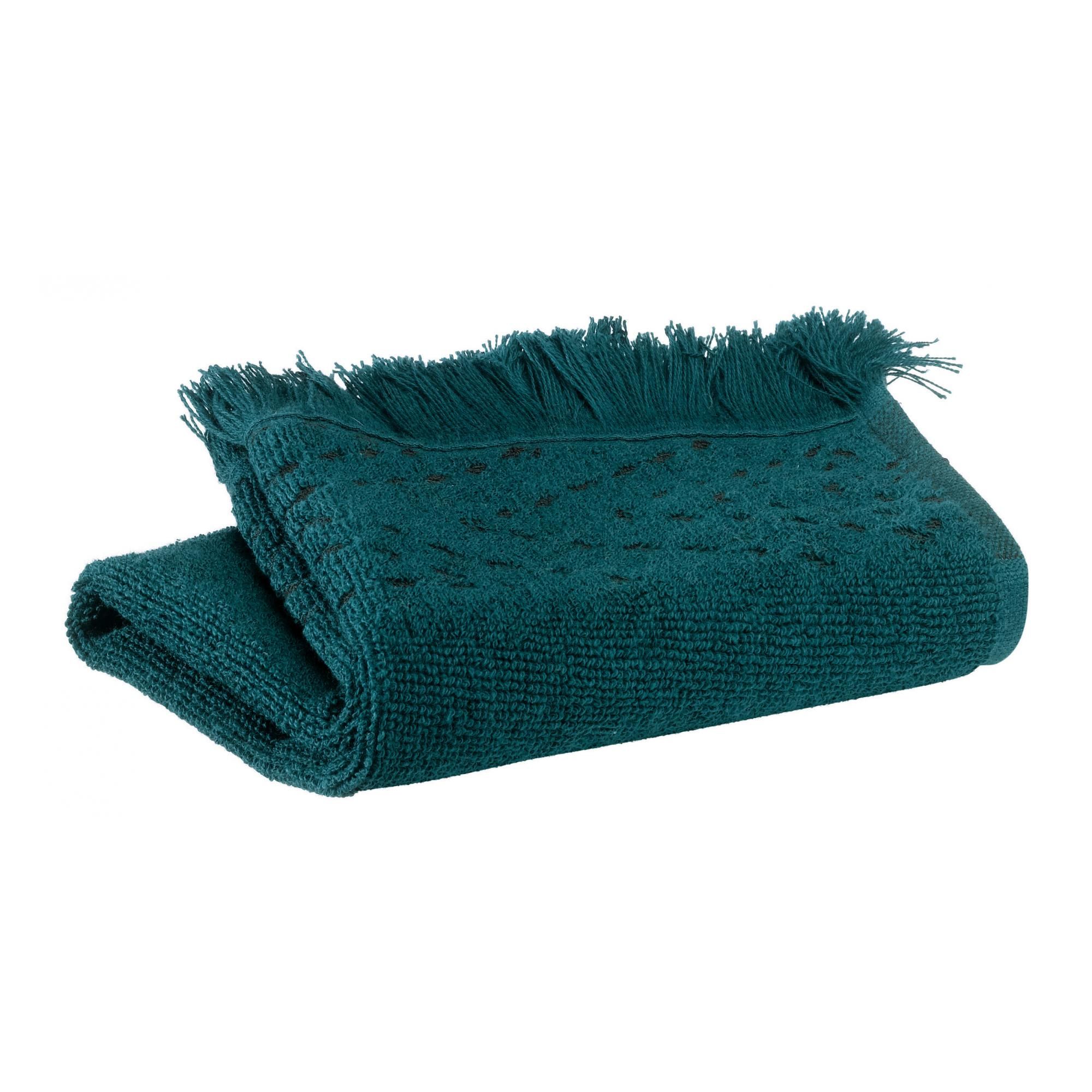 Serviette invité Julia Pétrole 30 x 50