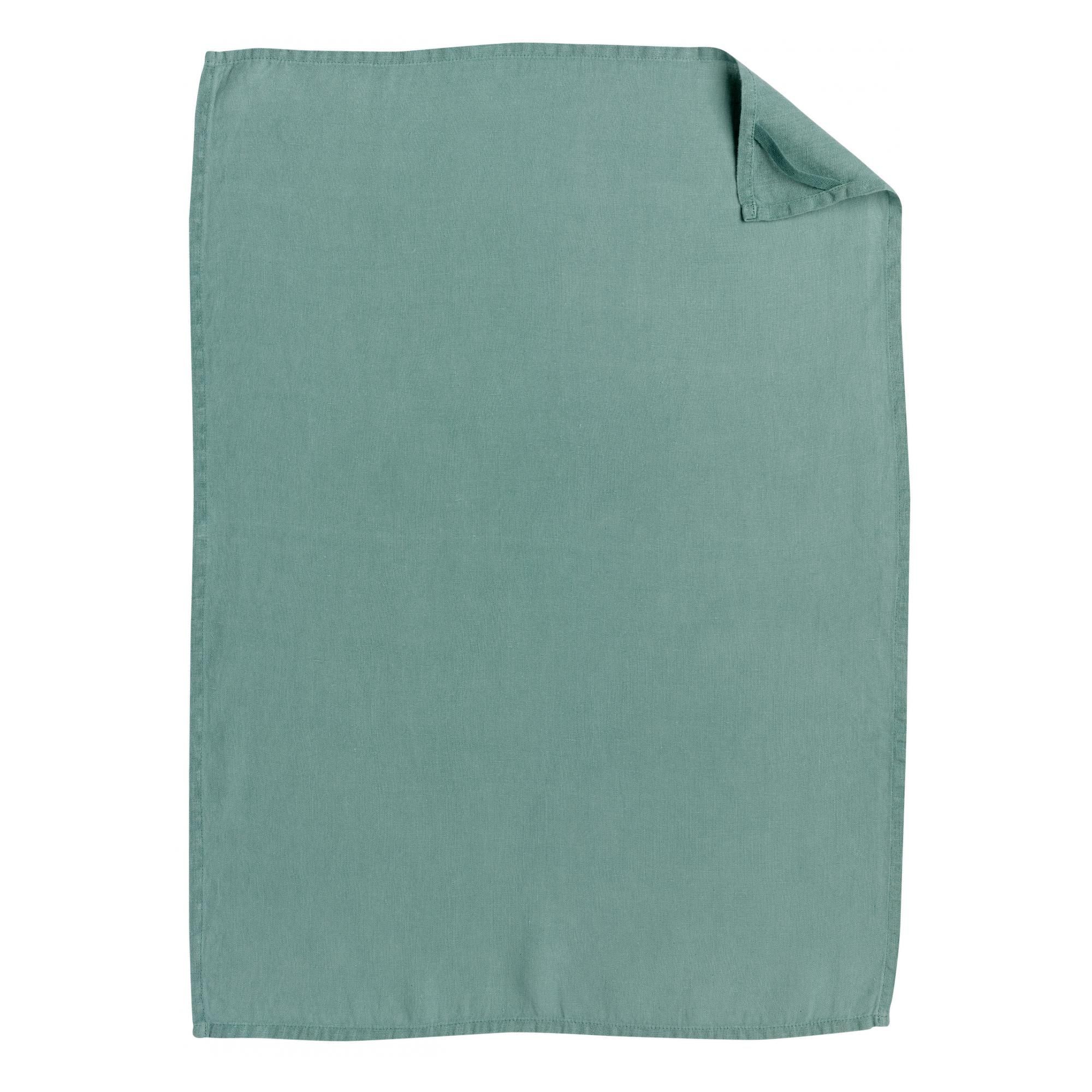 Torchon chanvre Ciara Sauge 50 x 70