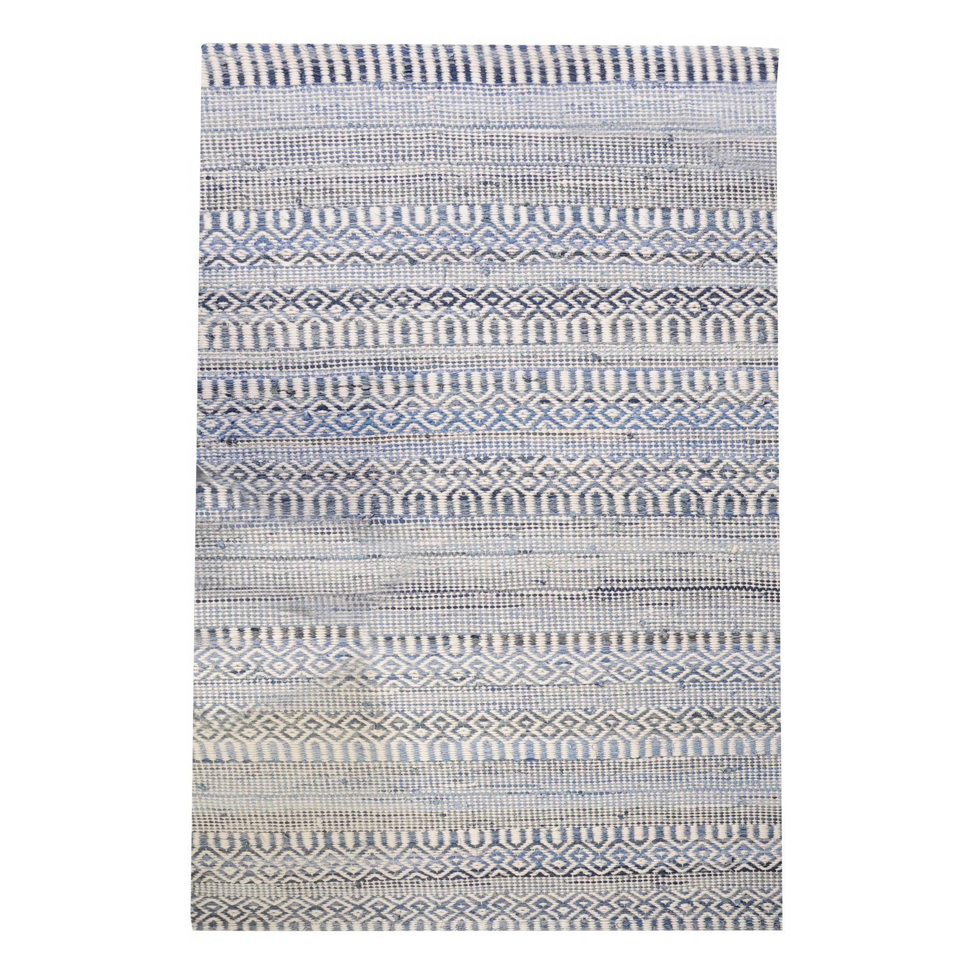 Tapis Sarah Ivoire/bleu 160 x 230