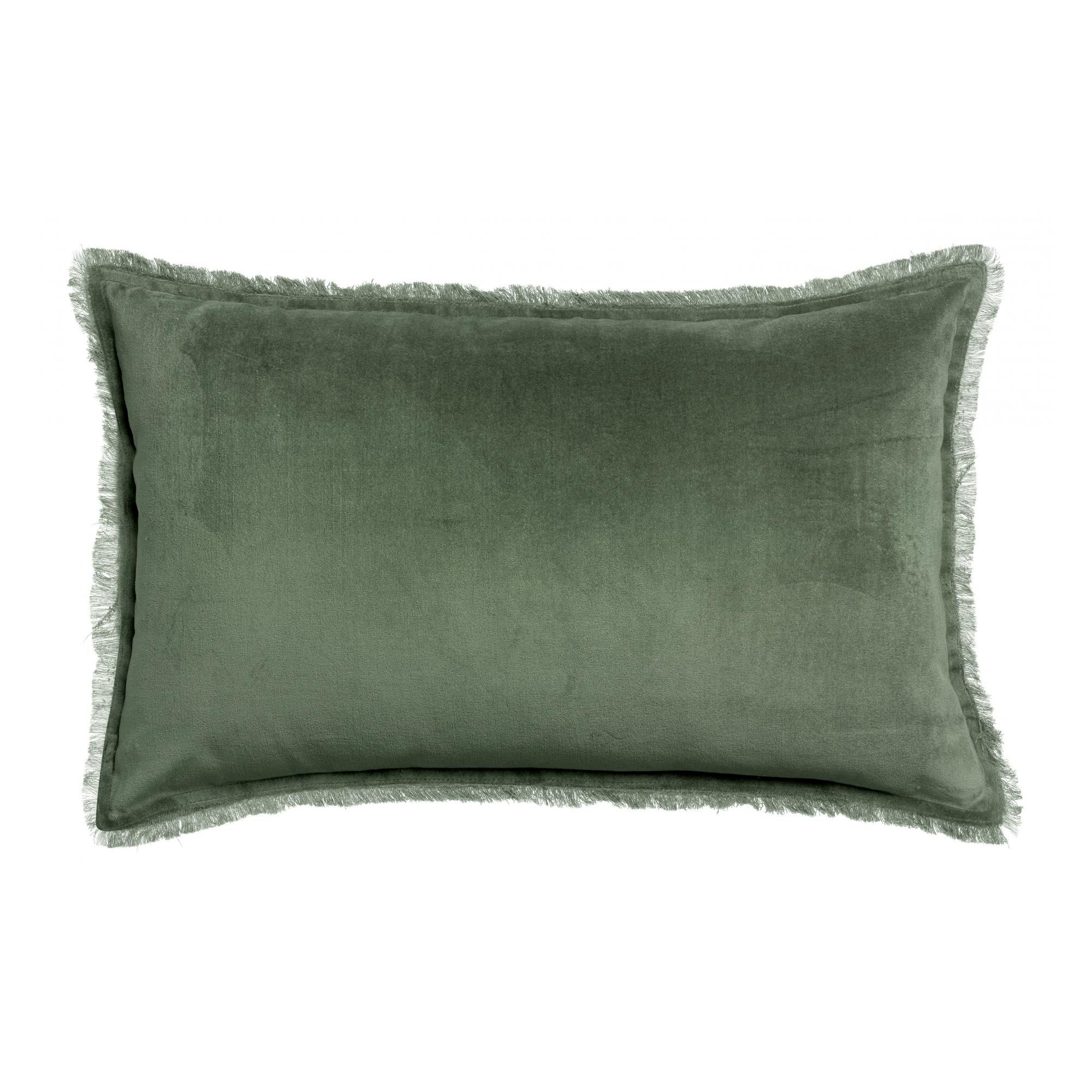 Coussin uni Fara Thym 40 x 65