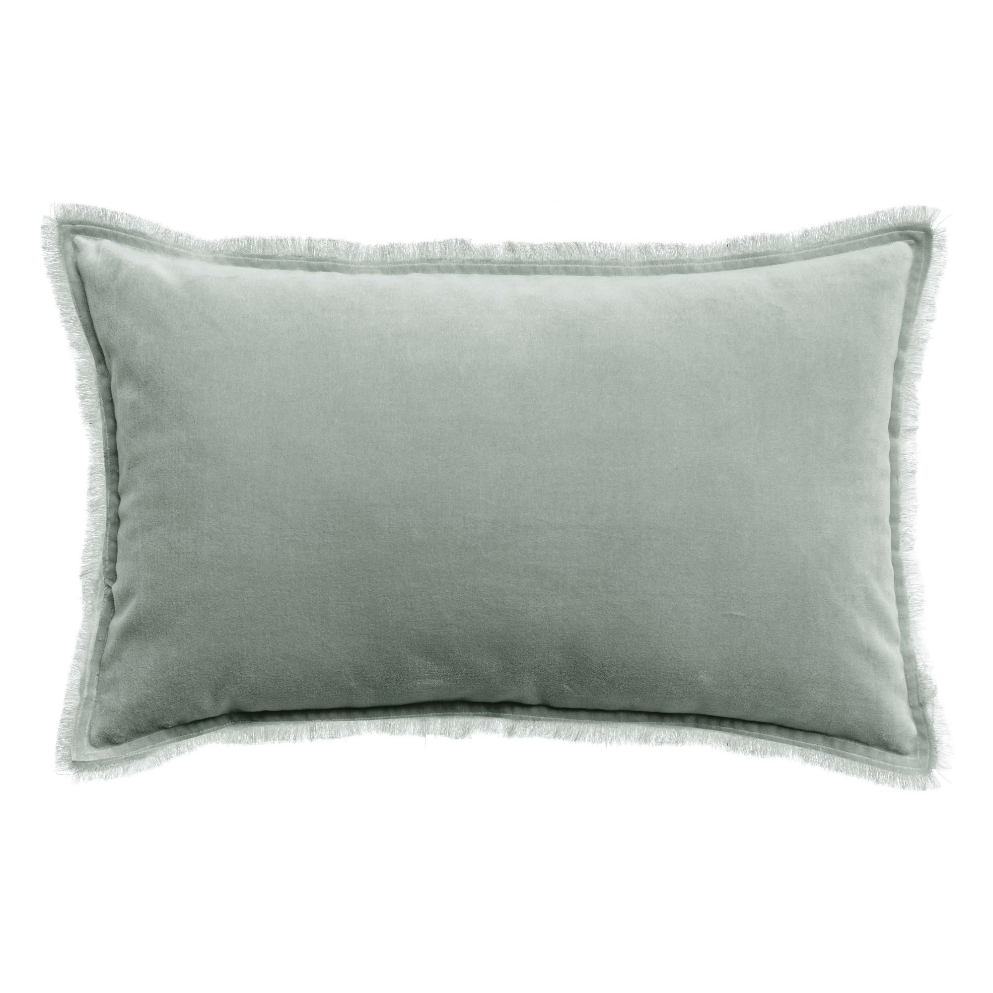 Coussin uni Fara Titane 40 x 65