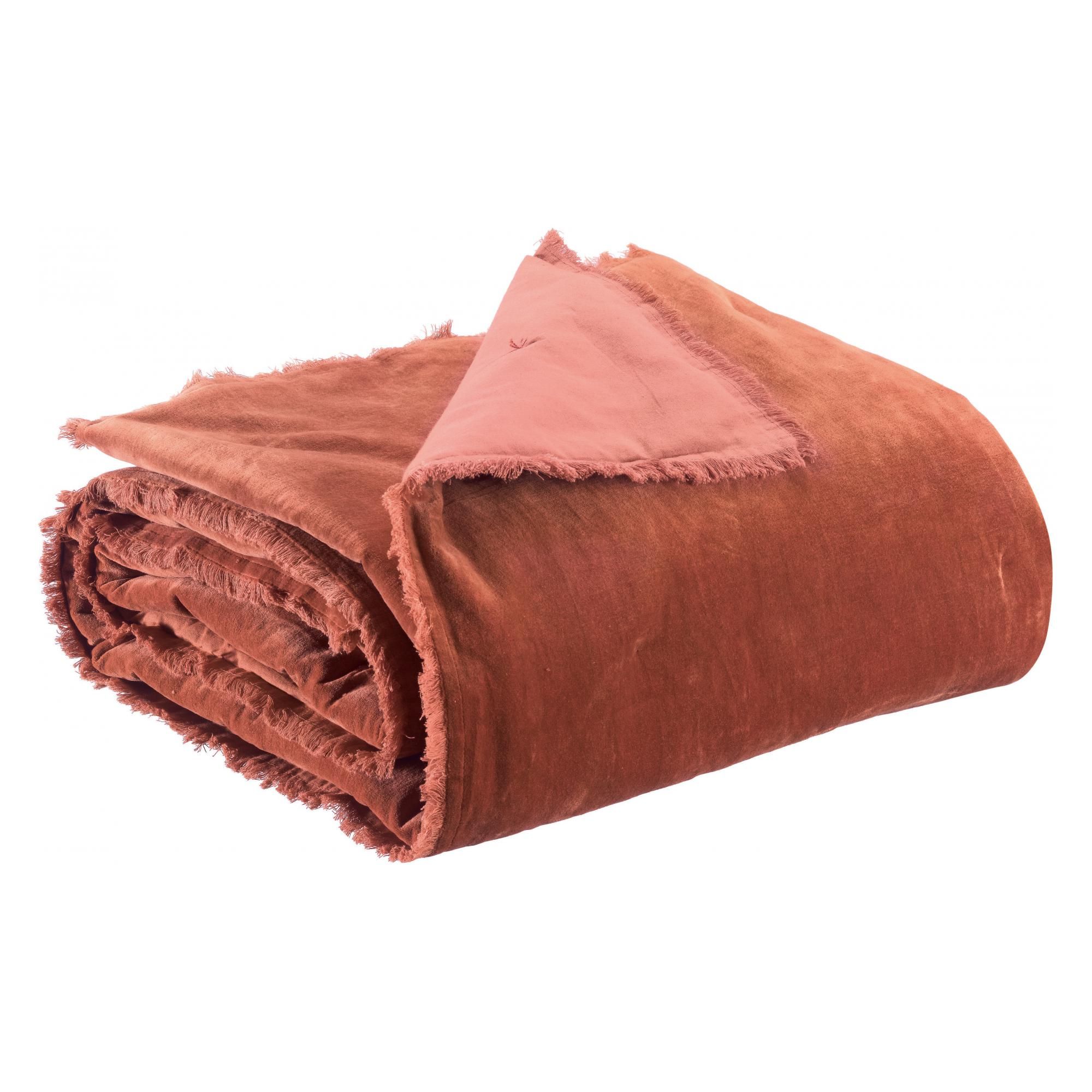 Plaid uni Fara Sienne 135 x 200