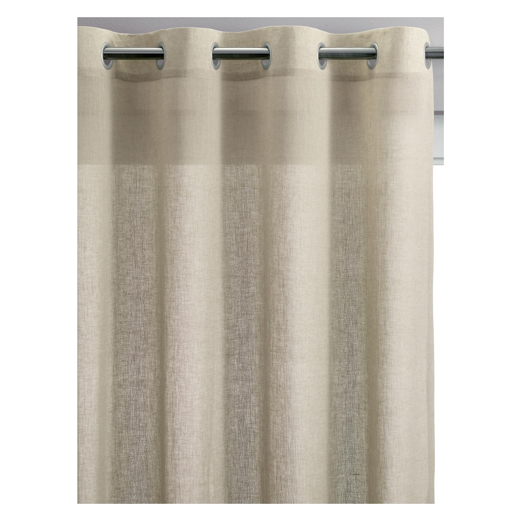 Rideau voile Zeff Naturel 140 x 280