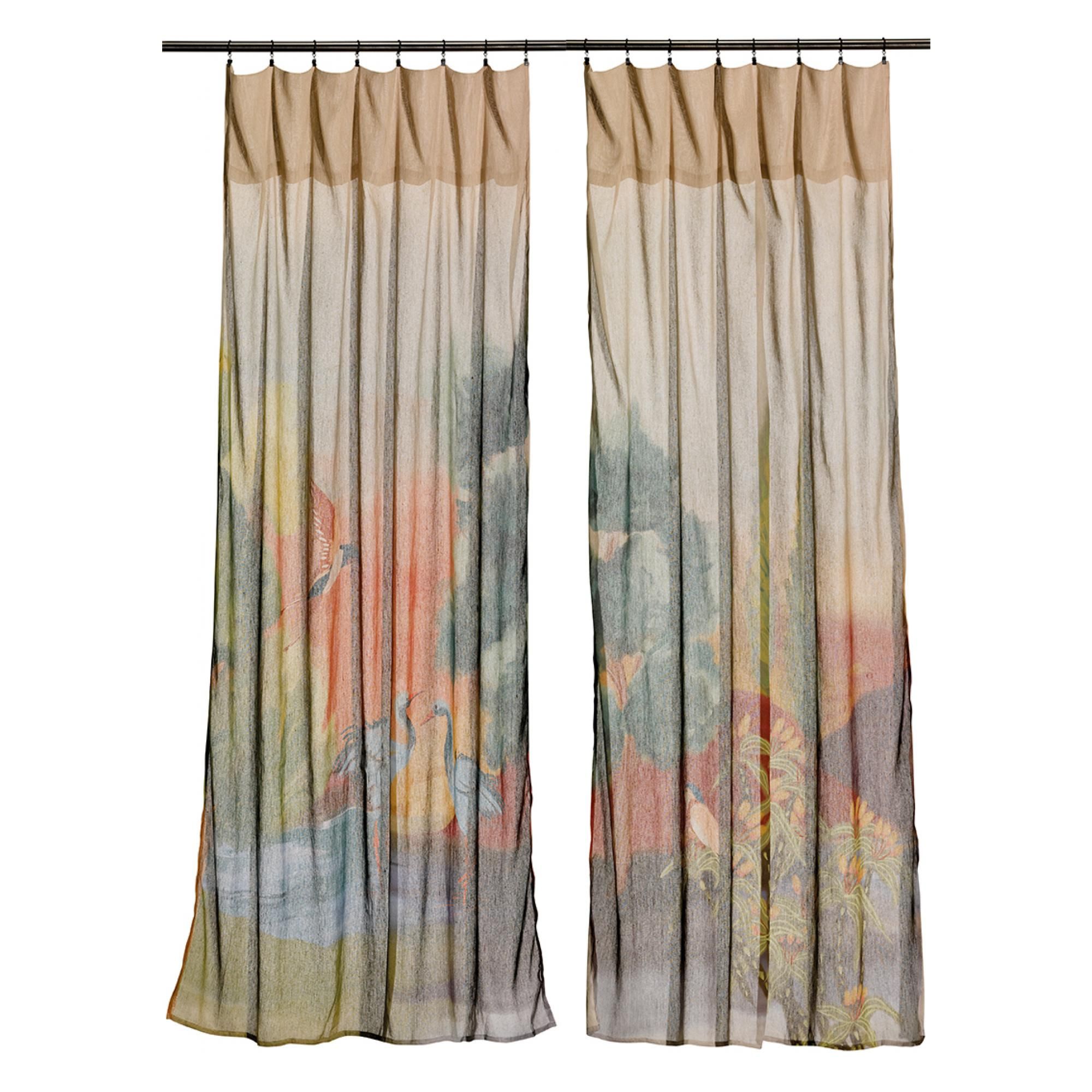 Paire de rideaux voile Zeff Lola Multico 140 x 280