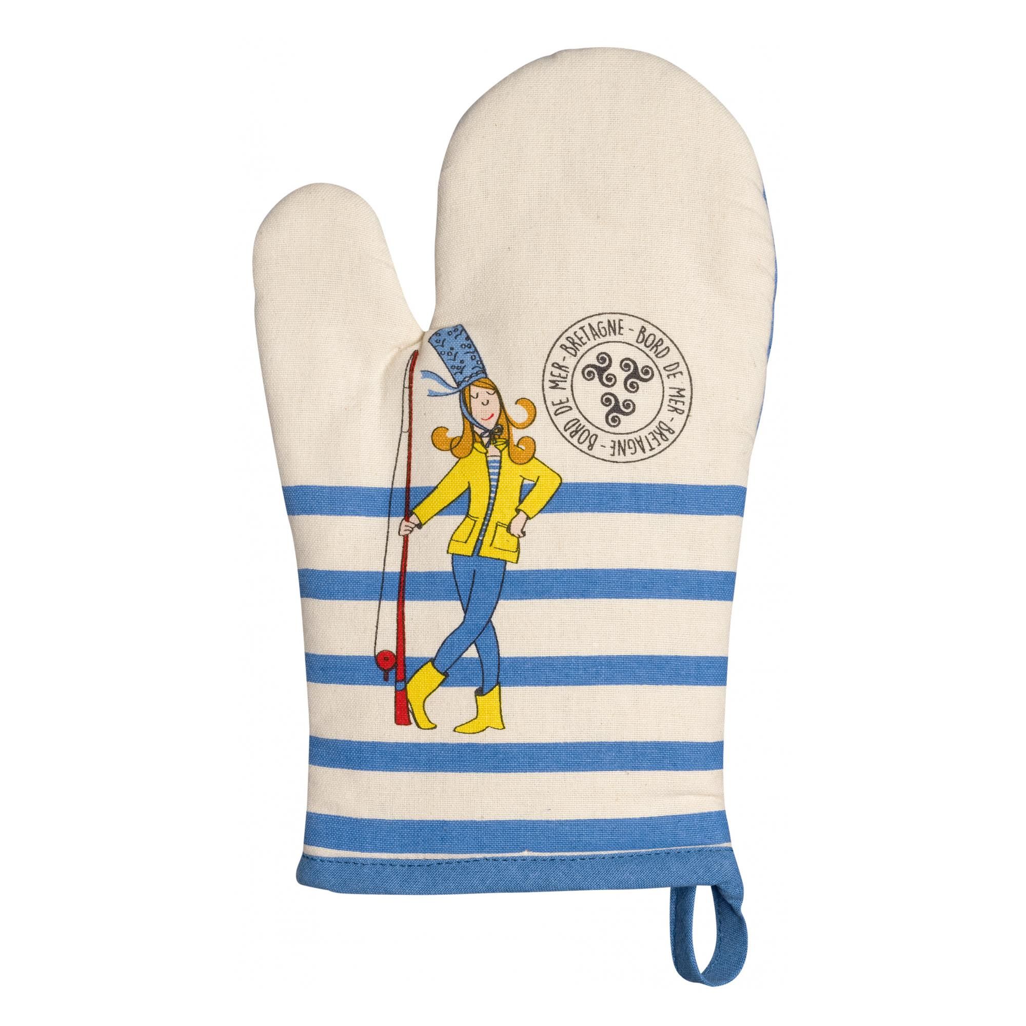 Gant de cuisine Apéro breton Ecru 18 x 28