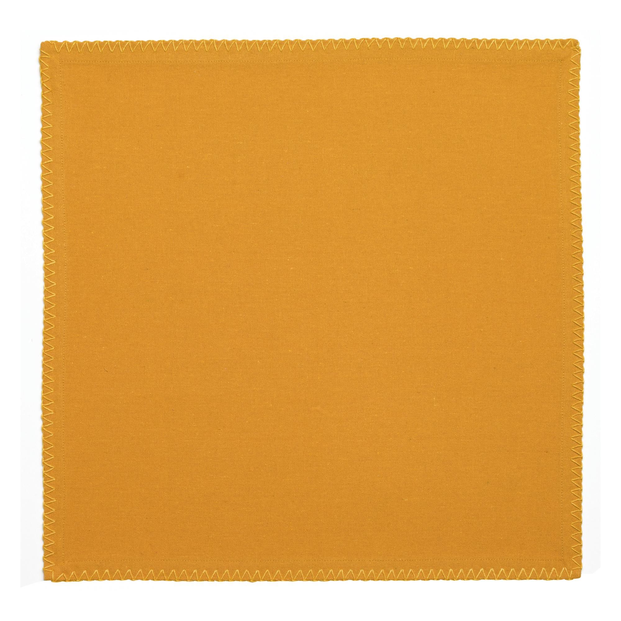 Lot de 2 serviettes de table recyclées Delia Tournesol 41 x 41
