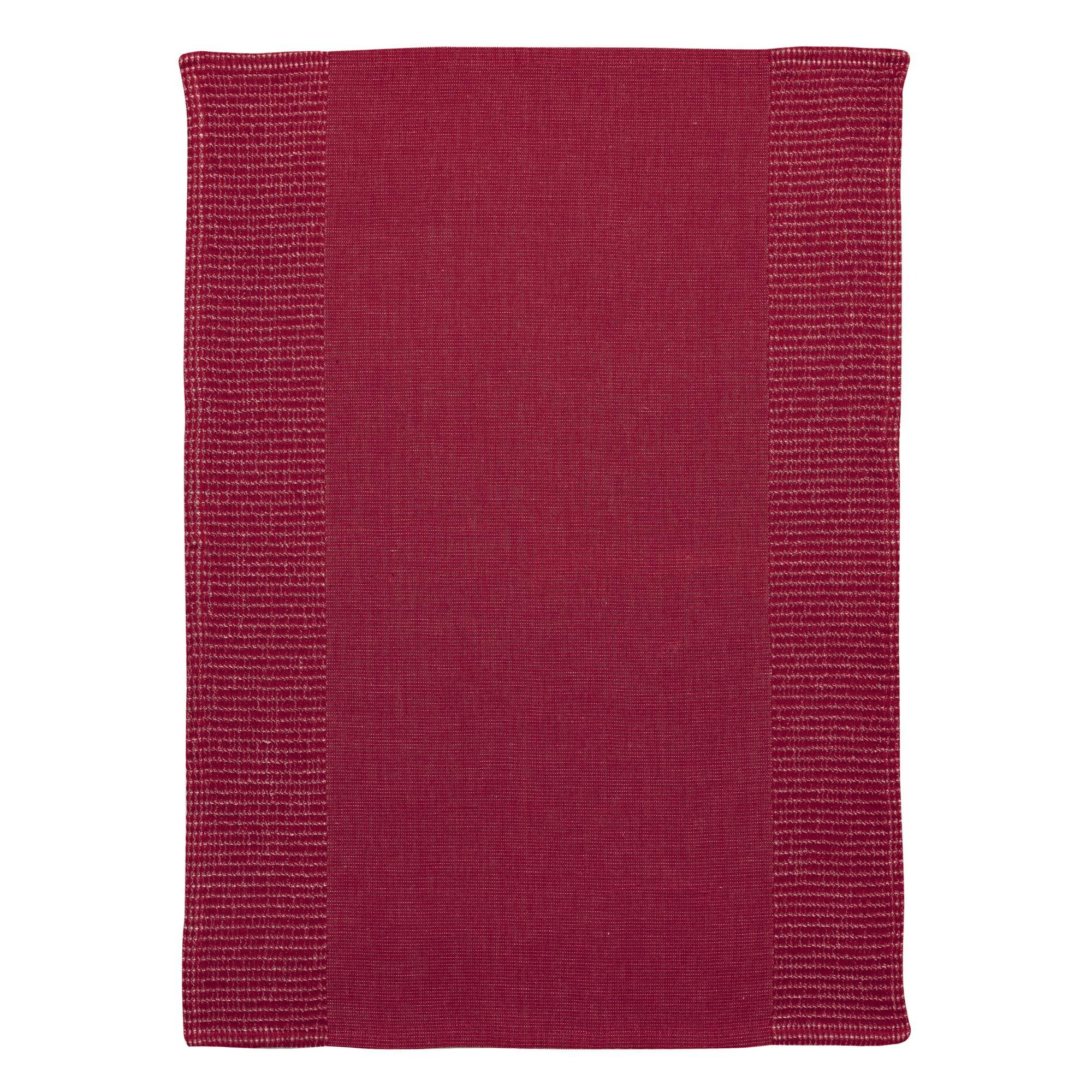 Torchon nid d'abeilles Achil Rubis 50 x 70